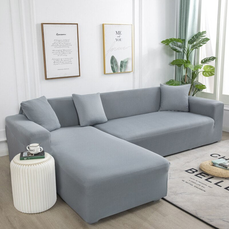 CozyFit - One Piece Solid Stretchable Sofa Cover