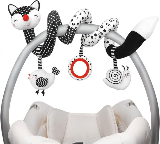 Hommyx Spiral Plush Fox Toy for Baby Gear