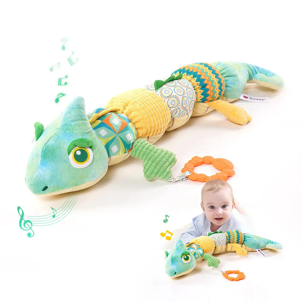 Hommyx Musical Sensory Caterpillar Toy for Babies (Green)