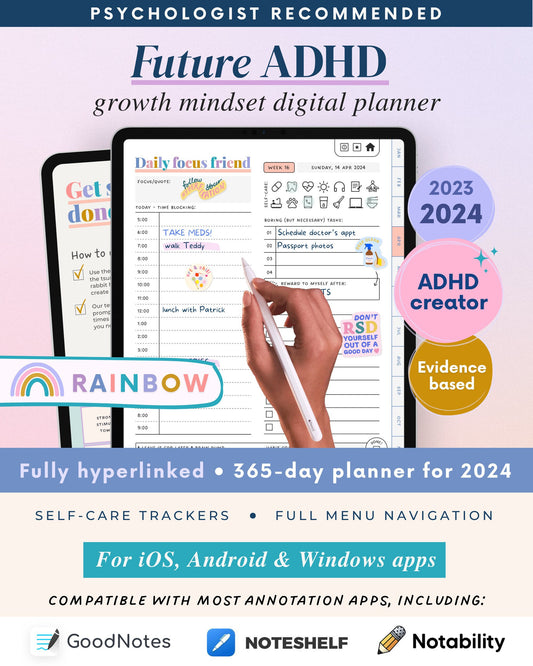 ADHD Digital Planner (made by an ADHDer) for iPad