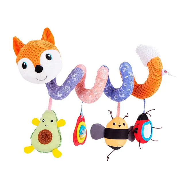 Hommyx Spiral Plush Fox Toy for Baby Gear