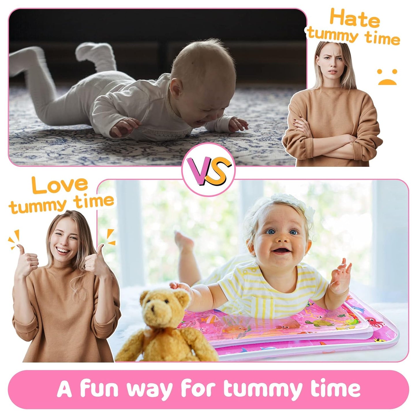 Hommyx Water Play Mat for Tummy Time