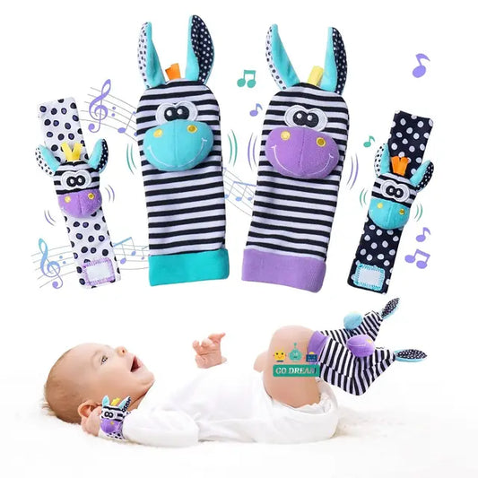 Hommyx Rattle Socks and Bracelets Set for Babies